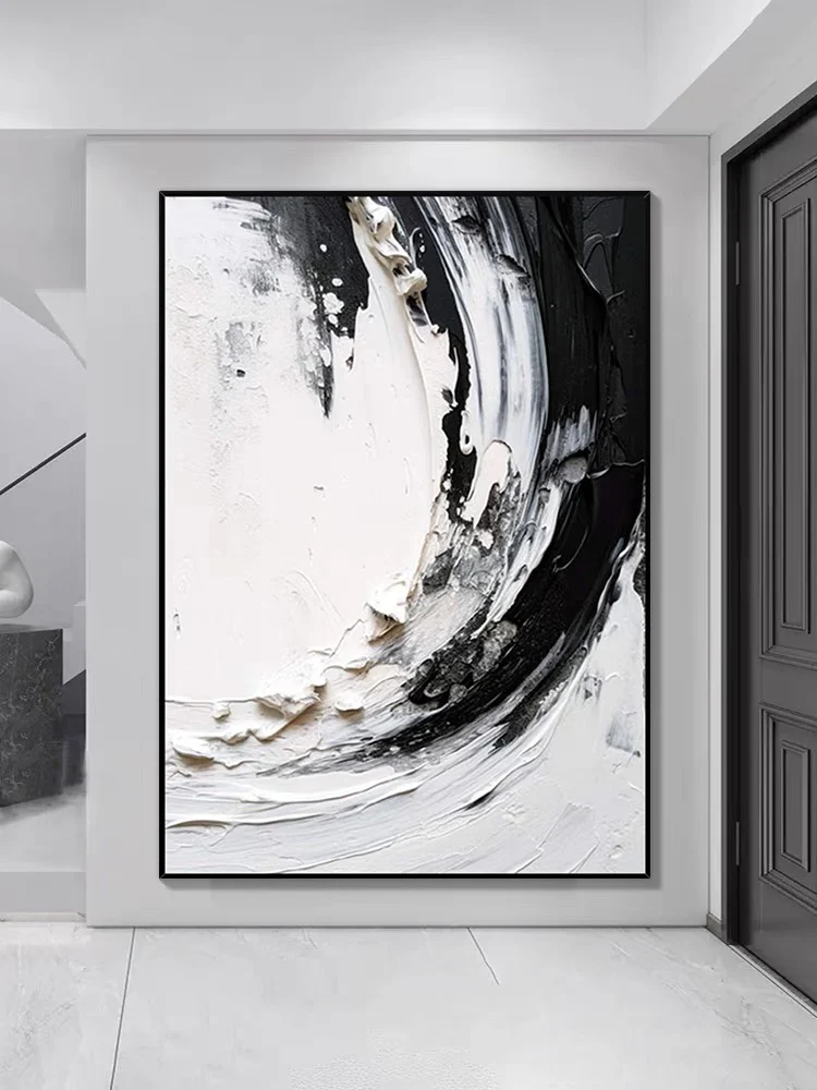 Black & White Textured Art